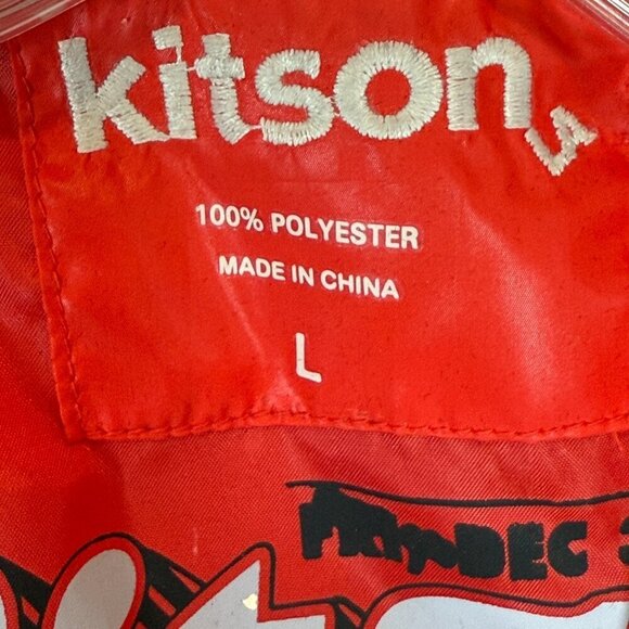 Kitson Red Puffer Jacket Quilted Large - Picture 8 of 11